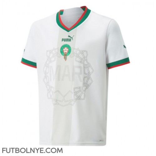 Camiseta Marruecos Visitante Equipación Mundial 2022 manga corta
